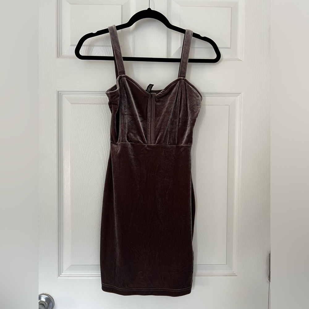 Divided Velvet Mauve Dress